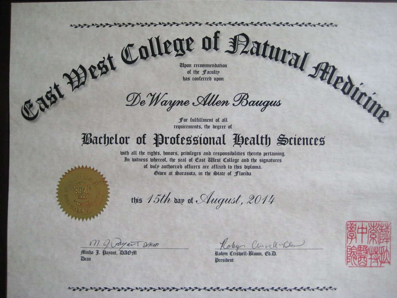 Maplebrook Acupuncture Degrees & Certifications