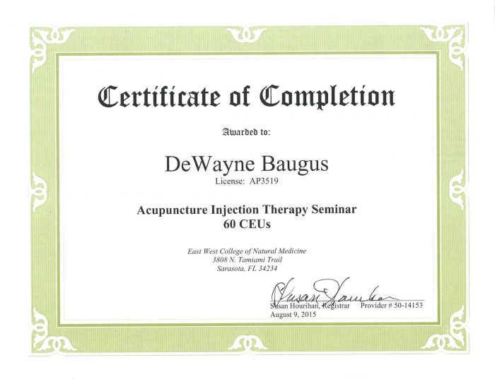 Maplebrook Acupuncture Degrees & Certifications